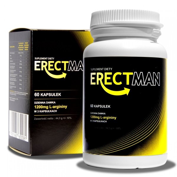 ERECTMAN - Bardzo mocny suplement na erekcję 60caps.