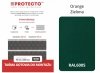 Taśma ogrodzeniowa PASKI 6 x 2,55mb ORANGE 19cm PROTECTO™ ZIELONA + 12 klipsów GRATIS