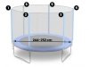 Siatka zewnętrzna do trampolin 252cm 8ft Neo-Sport