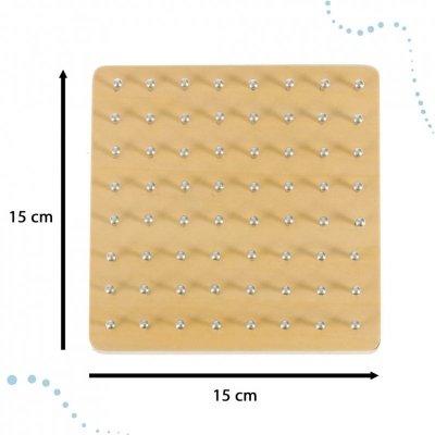 Geoboard geoplan drewniana układanka tworzenie kształtów z gumek