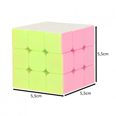Gra logiczna Kostka łamigłówka 3x3x3 neon