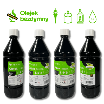 Paliwo olej do lamp, pochodni i świec 1,0L JABŁKO