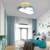 Lampa LED sufitowa plafon do pokoju dziecięcego ściemniana LUMELA + pilot chmurka niebieska
