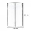 Moskitiera siatka magnetyczna LUARO na drzwi solidna mocny magnes 110x210cm