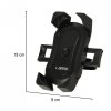 Uchwyt rowerowy motocyklowy na telefon czarny stabilny