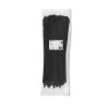 Qoltec Opaski zaciskowe wielorazowe/trytytki | 7.2*450mm | Nylon UV |   Czarne