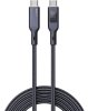 AUKEY CB-MCC102 kabel USB-C - USB-C 1.8m 100W PD 5A 20V LED nylonowy oplot czarny