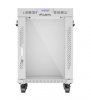 Lanberg Szafa stojąca rack 19 cali 15U 600X600 szara LCD flack pack