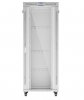 Lanberg Szafa stojąca rack 19'' 42U 800x1000 szara drzwi szkalne flat pack