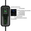 Qoltec Mobilna ładowarka do samochodu elektrycznego EV z regulacją 2w1  Typ2 | 11kW | 3 Fazy | CEE 5 PIN | LCD | Przenośna | Wal