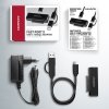 AXAGON ADSA-FPX Adapter USB-C 10Gbps SATA 6G 2.5/3.5 SSD/HDD FASTPORT X, w tym zasilacz, 60cm USB-C/USB-A kabel