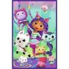 Trefl Puzzle 3x80 elementów Kolorowe dni Gabi Gabby Dollhouse