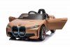 Autko BMW i4 na akumulator dla dzieci Złoty