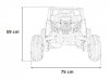Pojazd Buggy ATV Defend 4x4 Czerwony