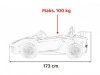 Auto Lamborghini Aventador SV na akumulator dla 2 dzieci Szary + Pilot 2,4 GHz + Pianka EVA + Audio LED