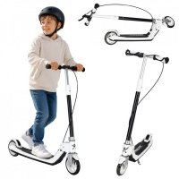 Hulajnoga dla dzieci TRIKE FIX dwukołowa LED składana podwójne hamulce czarna 