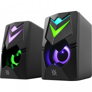 Defender Głośniki komputerowe J4 2.0 6W LED USB Czarne