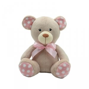 TULILO Maskotka Miś kropek beżowy 25 cm