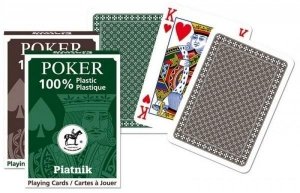 Karty pojedyńcze talie plastik Poker PIATNIK