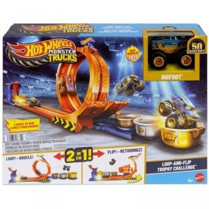 Hot Wheels City Skok po trofeum + monster truck