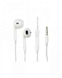 Oryginalne Słuchawki przewodowe douszne Apple A1472 EarPods MNHF2ZM/A 3,5mm blister białe