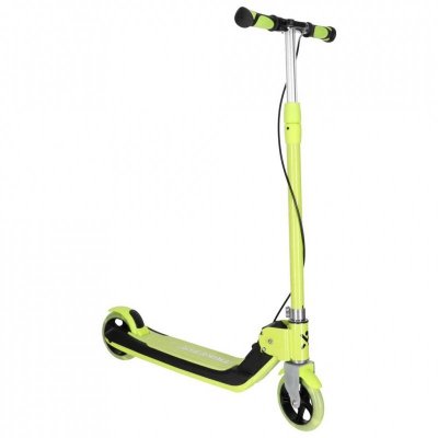Hulajnoga dla dzieci TRIKE FIX dwukołowa LED składana podwójne hamulce neon zielony