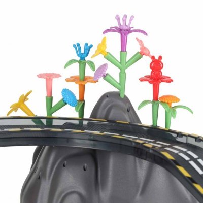 Tor wyścigowy samochodowy magnetyczny 1 pojazd świecący 153 elementy