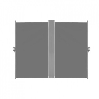 Markiza narożna boczna tarasowa LUARO parawan zwijany 180 x 620 cm szary