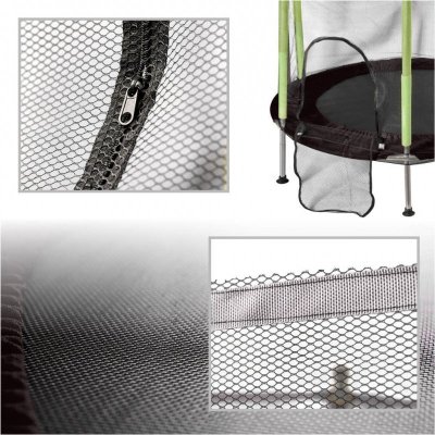 Trampolina ogrodowa dla dzieci siatka 140 cm zielona