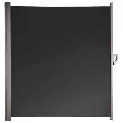 Markiza boczna tarasowa LUARO parawan zwijana 180 x 400 cm szara