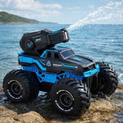 Samochód RC jeżdżący po wodzie wodoodporny niebieski