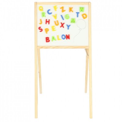 Tablica kredowa magnetyczna liczydło szara 43 x 50 x 84 cm