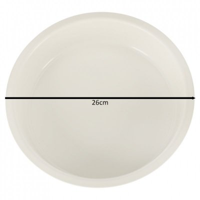Blacha do pieczenia tortownica forma okrągła do tortów tart guiche 26cm brązowa