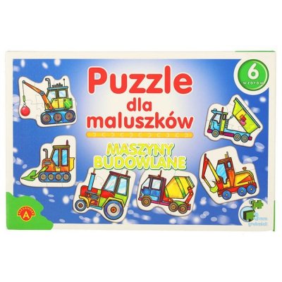 ALEXANDER Puzzle dla maluszków - maszyny budowlane 2+
