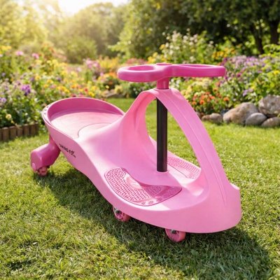 Jeździk grawitacyjny świecące koła LED różowy