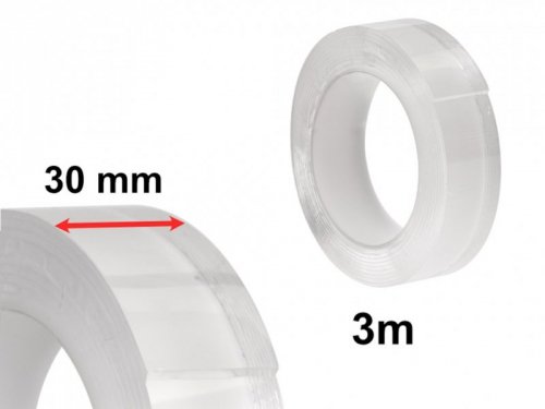 Taśma dwustronna nano montażowa wodoodporna 30mmx3m