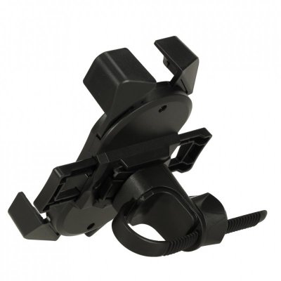 Uchwyt rowerowy motocyklowy na telefon czarny stabilny