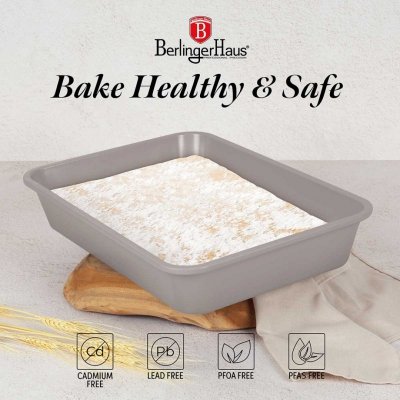 BRYTFANNA FORMA TYTANOWA 40x28cm BERLINGER HAUS BH-7903 TAUPE