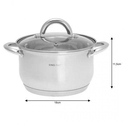 8 ELEMENTOWY ZESTAW GARNKÓW KINGHOFF KH-4448