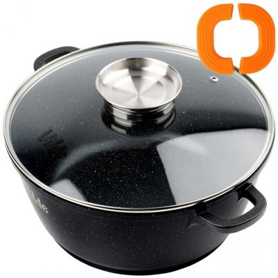 GARNEK GRANITOWY 5,8L 28cm Z POKRYWĄ Z AROMATYZEREM TERRUNA 199106