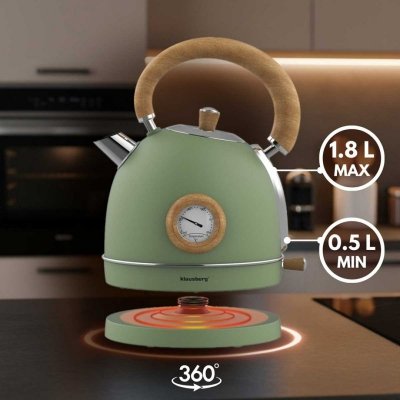 CZAJNIK ELEKTRYCZNY 1,8L Z TERMOMETREM KLAUSBERG KB-9008 RETRO