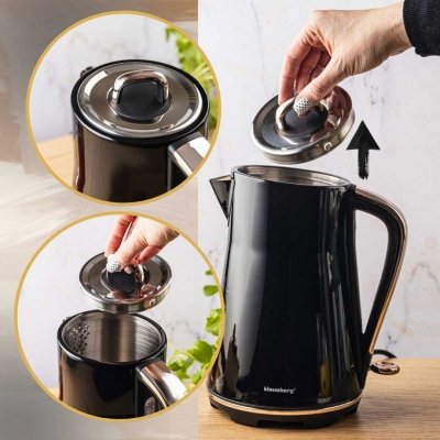 CZAJNIK ELEKTRYCZNY 1,7L KLAUSBERG KB-9015 CZARNY