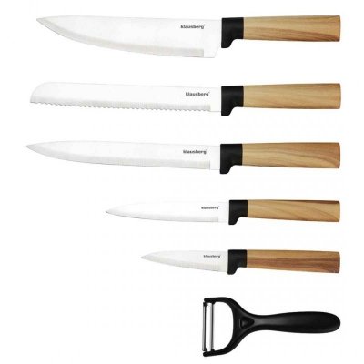 ZESTAW NOŻY KUCHENNYCH W BLOKU KLAUSBERG KB-9036