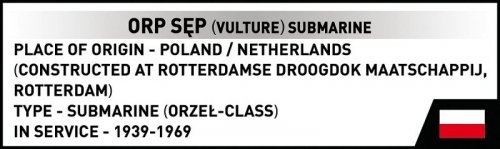 Klocki ORP Sęp 190 klocków