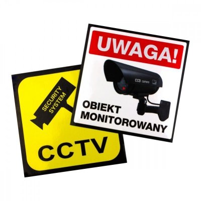 Atrapa kamery tubowej diody IR LED, IR1800 B czarna, zasilanie 2xAA, ABS