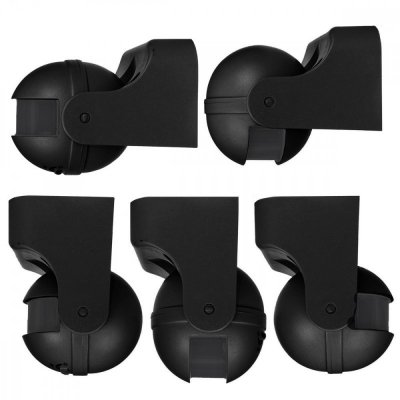 Czujnik ruchu PIR MCE358 B/B IP44, zasieg 12m, max obciążenie 300/1200W, czarny z czarną przesłoną