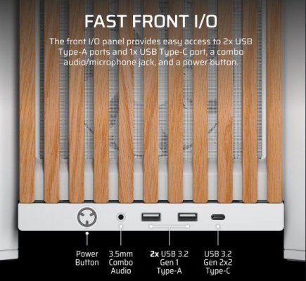 Obudowa FRAME 4000D RS Wood Mid-Tower White/Oak