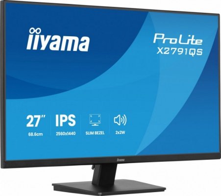 Monitor 27 cali X2791QS-B1 IPS, QHD, 120Hz, HDMI, DP, 2xUSB, 1500:1, 350cd, 2x2W, cienka ramka z 4 stron