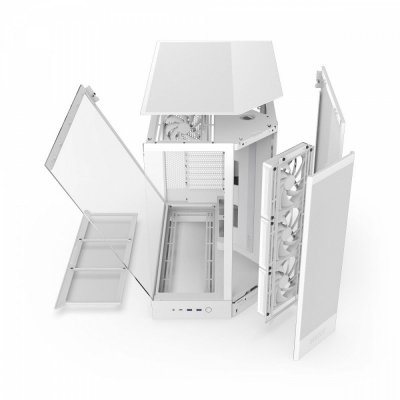 Obudowa H9 Flow Midi Tower z oknem biała