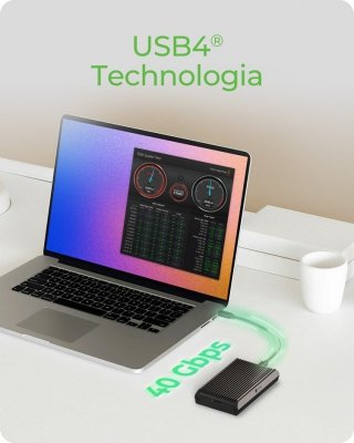 Obudowa SSD IB-1920M-C42 NNVMe SSD , USB4 GEN 3x2 (40GB)
